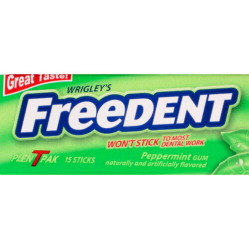 Freedent Gum, Peppermint, PlenTpak