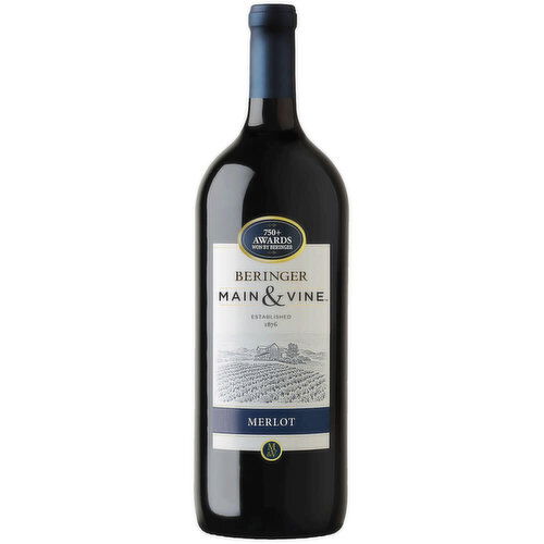 Beringer Main & Vine Merlot California Red Wine, 1.5 L    