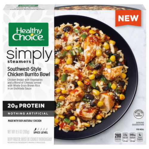 Healthy Choice Burrito Bowl, Southwest-Style Chicken