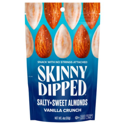 SkinnyDipped Almonds, Salty+Sweet, Vanilla Crunch