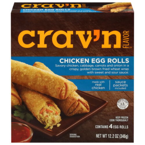 Crav'n Flavor Egg Rolls, Chicken