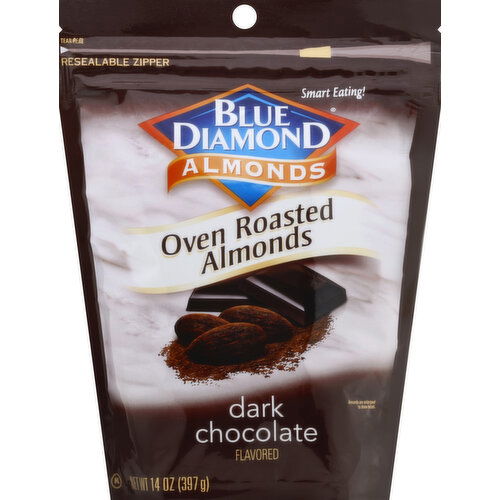 Blue Diamond Oven Roasted Almonds, Dark Chocolate Flavored