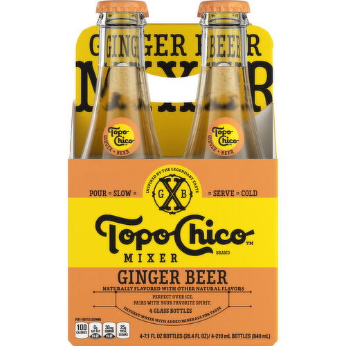 Topo Chico  Mixer Tonic Water Glass Bottle