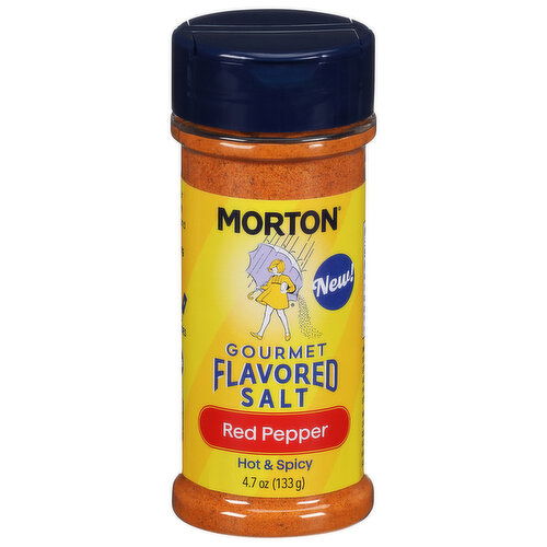 Morton Gourmet Flavored Hot & Spicy Red Pepper Salt - 4.7 Ounce