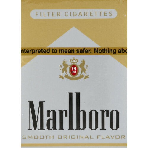 Marlboro Cigarettes, Filter, Gold Pack 72's