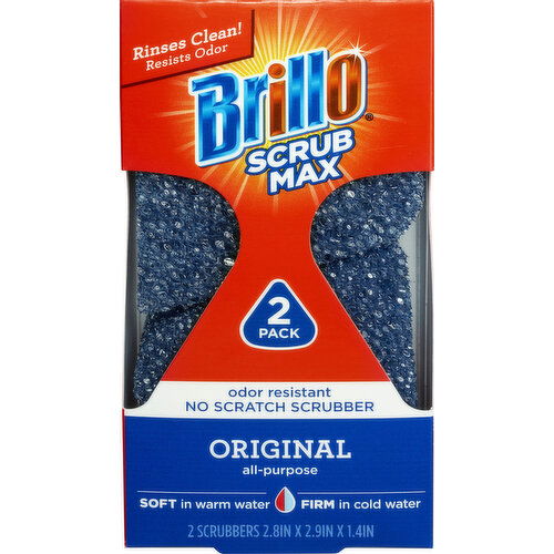 Brillo Scrubbers, Original, 2 Pack