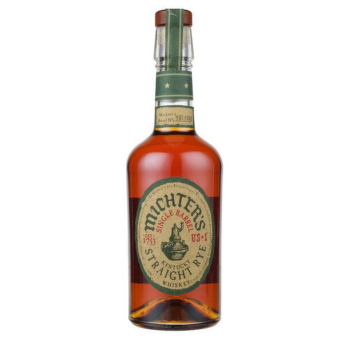 Michter's Us 1 Single Barrel Kentucky Straight Rye Whiskey, 750 ml - 750 Milliliter