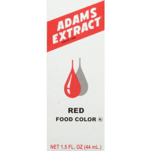 Adams Extract Food Color, Red