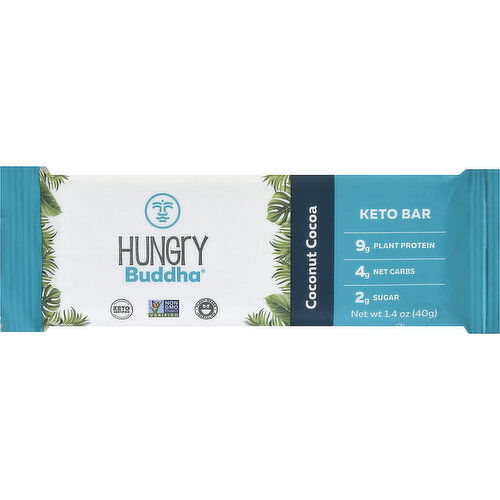 Hungry Buddha Keto Bar, Coconut Cocoa