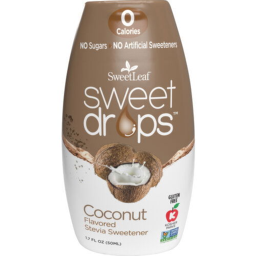 SweetLeaf Stevia Sweetener, Coconut Flavored