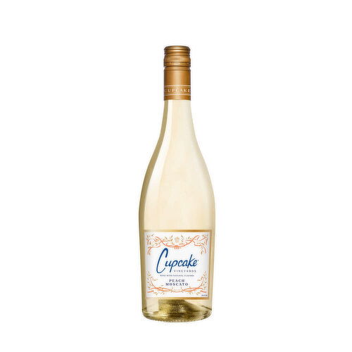 Cupcake Vineyards Signature Sweets Peach Moscato Italy Wine, 750 ml    