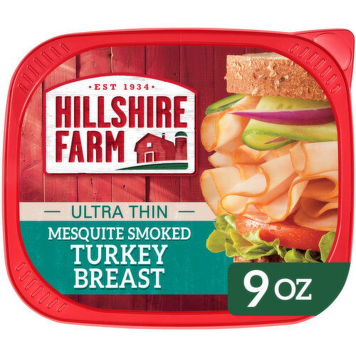 Hillshire Farm Ultra Thin Sliced Mesquite Smoked Turkey Breast Sandwich Meat