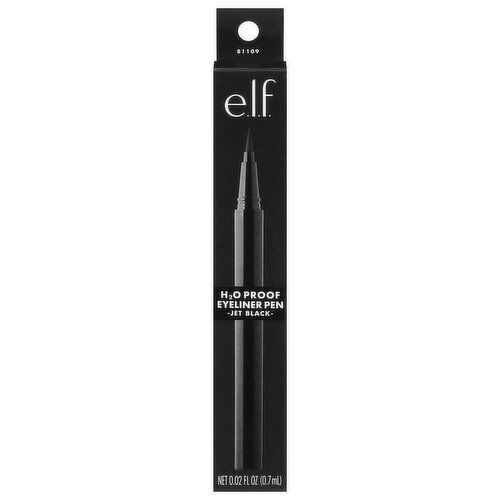 e.l.f. Eyeliner Pen, H2O Proof, Jet Black 81109