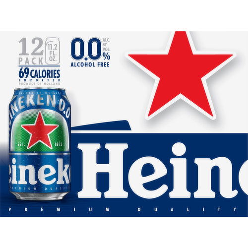 Heineken Beer, Alcohol Free, 12 Pack