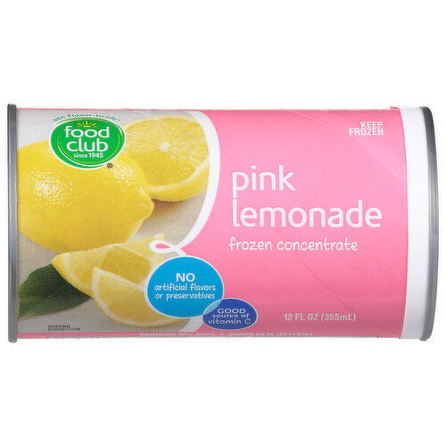 Food Club Frozen Concentrate, Pink Lemonade