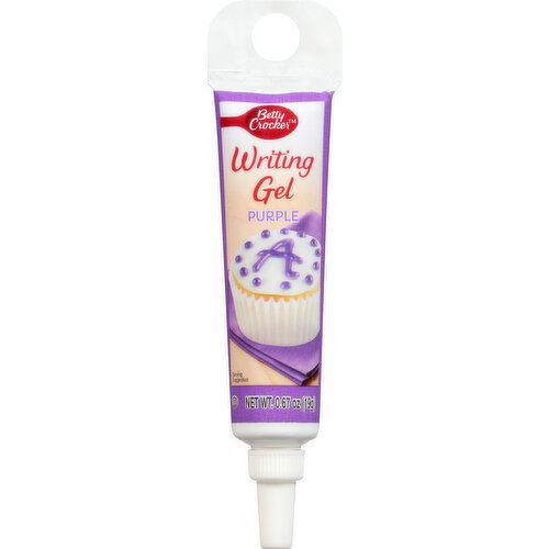 Betty Crocker Writing Gel, Purple - 0.67 Ounce