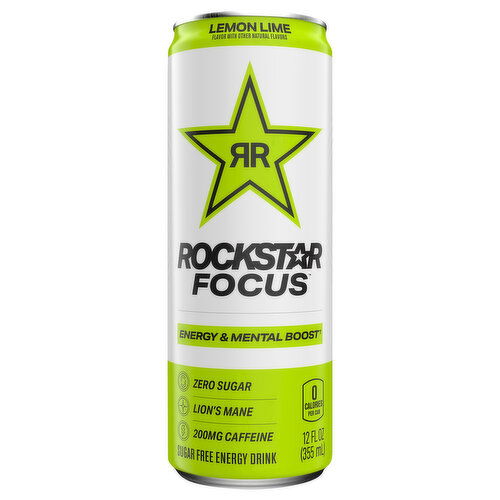 Rockstar Energy Drink, Lemon Lime, Sugar Free