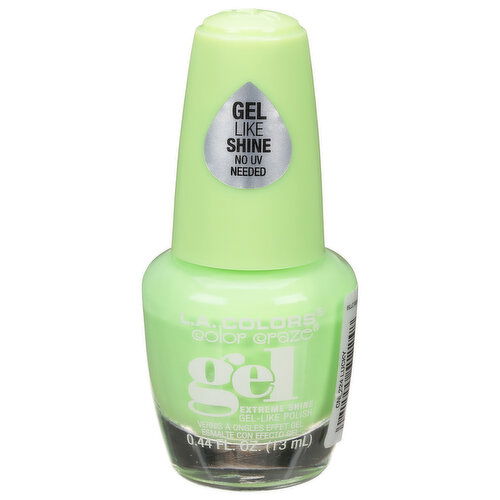 L.A. Colors Nail Polish, Extreme Shine, Gel, CNL224 Lucky - 0.44 Fluid Ounce