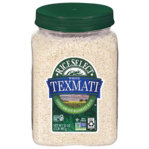 RiceSelect Rice, Texmati, White, Basmati, Long Grain