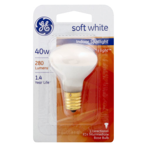 GE Light Bulb, Soft White, 40W