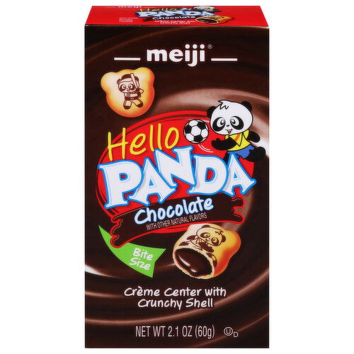 Hello Panda Cookies, Chocolate, Bite Size