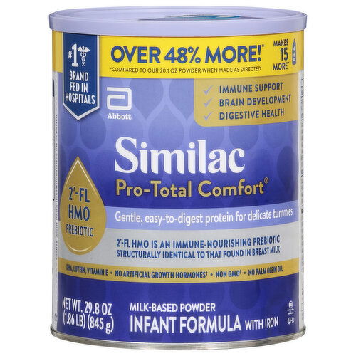 Similac Infant Formula, Milk-Based Powder with Iron, 0-12 Months