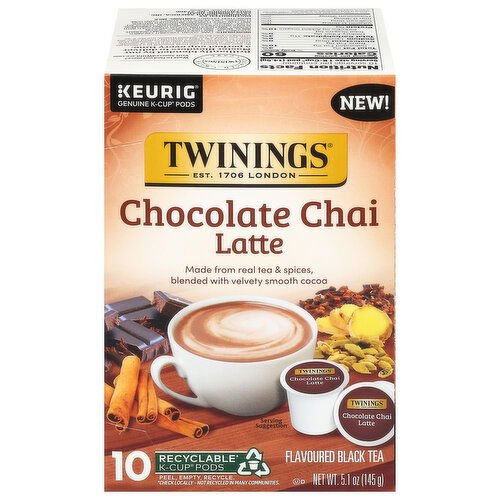 Twinings Chocolate Chai Latte Black Tea - 10 Each