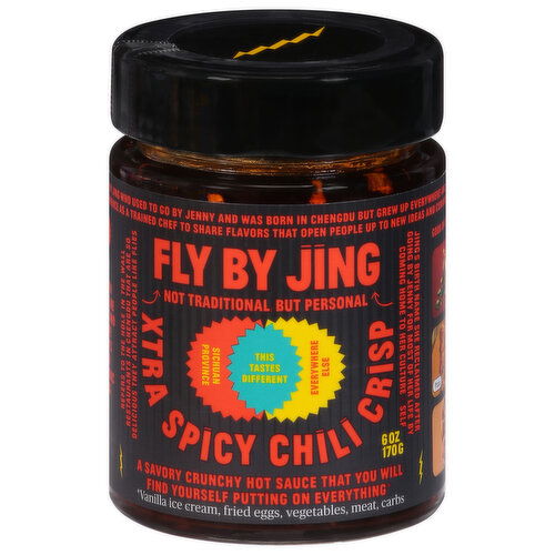 Fly by Jing Hot Sauce, Xtra Spicy Chili Crisp