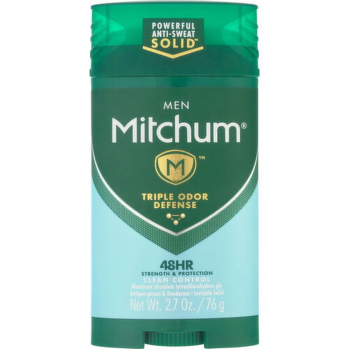 Mitchum Antiperspirant & Deodorant, Triple Odor Defense, Men