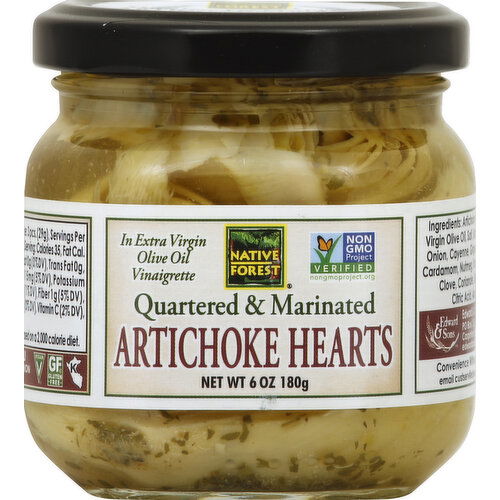 Native Forest Artichoke Hearts, Quartered & Marinated