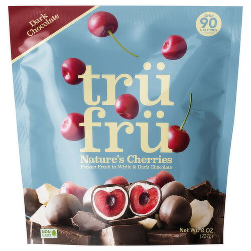 Tru Fru Dark Chocolate Nature's Cherries - 8 Ounce