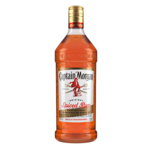 Captain Morgan Original Real Madagascar Vanilla Spiced Rum, 1.75 L    