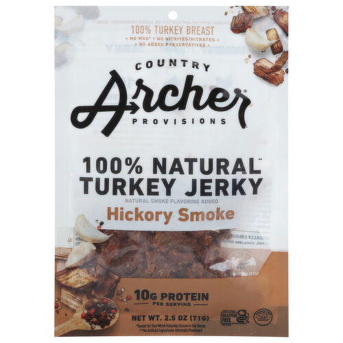 Country Archer Turkey Jerky, Hickory Smoke