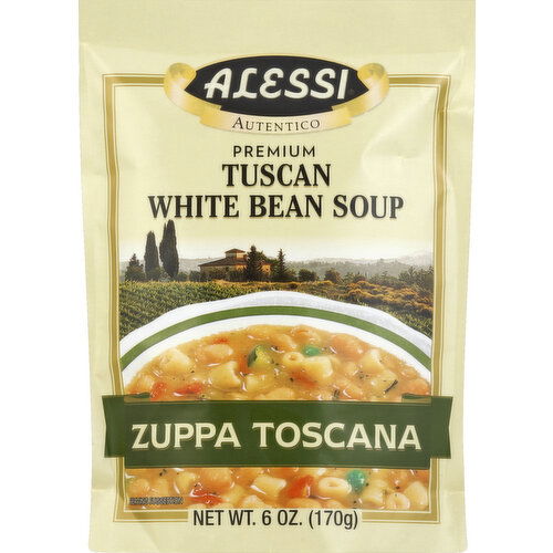 Alessi White Bean Soup, Premium, Tuscan, Zuppa Toscana