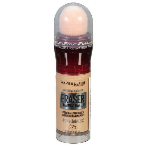Maybelline Eraser Treatment Makeup, Broad Spectrum SPF 20, 225 - 0.68 Fluid Ounce