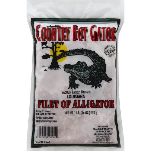 Country Boy Gator Filet of Alligator