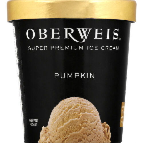 Oberweis Ice Cream, Super Premium, Pumpkin