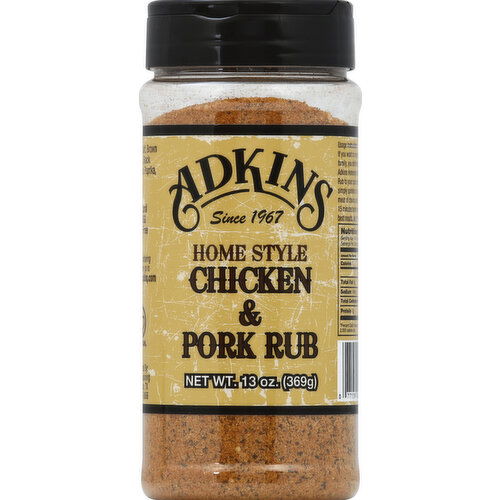 Adkins Chicken & Pork Rub, Home Style