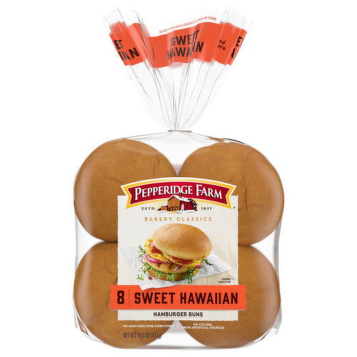 Pepperidge Farm Hamburger Buns, Sweet Hawaiian