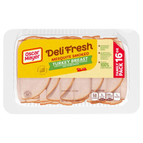 Oscar Mayer Turkey Breast, Mesquite Smoked, Family Pack