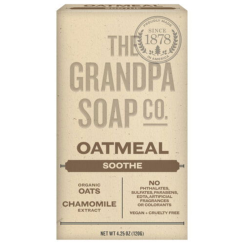 The Grandpa Soap Co. Soap, Oatmeal, Soothe