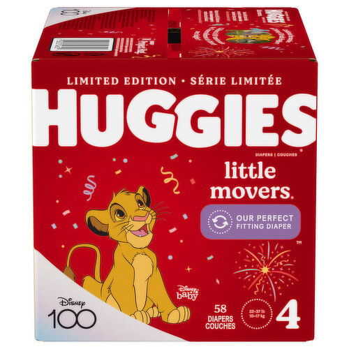 Huggies Diapers, Disney Baby, 4 (22-37 lb)