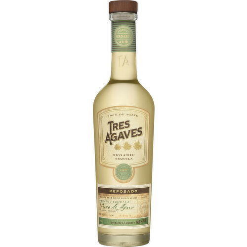 Tres Agaves Tequila, Organic, Reposado