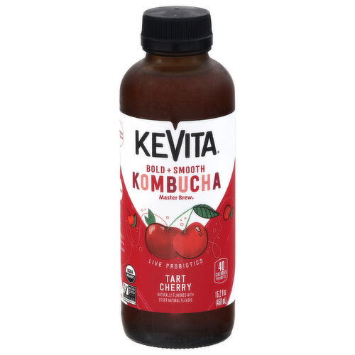 KeVita Bold + Smooth Tart Cherry Kombucha - 15.2 Fluid Ounce