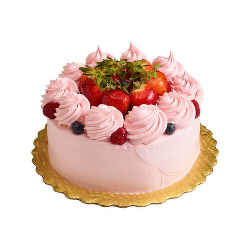 Fresh Gourmet Triple Berry Chantilly Cake