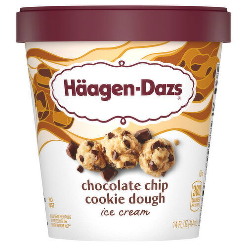 Haagen-Dazs Haagen-Dazs Chocolate Chip Cookie Dough Ice Cream, 14 Oz. - 14 Fluid Ounce