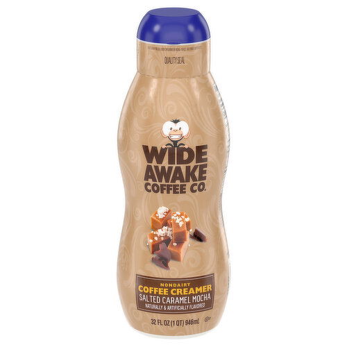 Wide Awake Coffee Co. Coffee Creamer, Nondairy, Salted Caramel Mocha