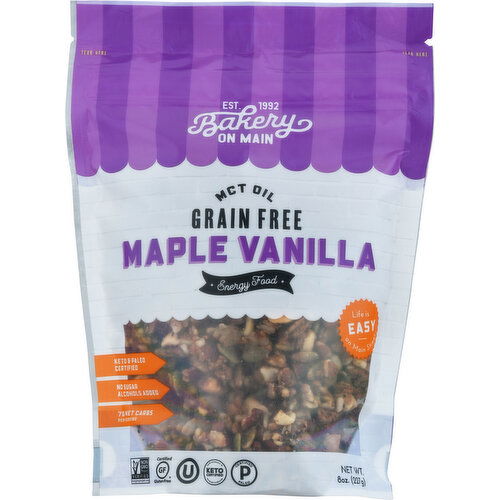 Bakery on Main Granola, Grain Free, Maple Vanilla, MCT Oil