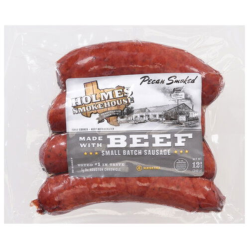 Holmes Smokehouse Sausage, Pecan Smoked - 12 Ounce