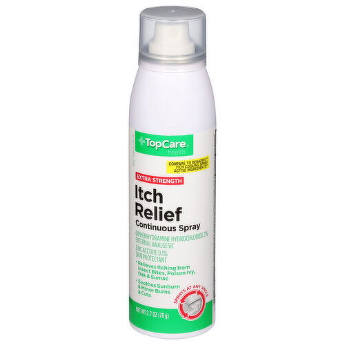 TopCare Continuous Spray, Extra Strength, Itch Relief